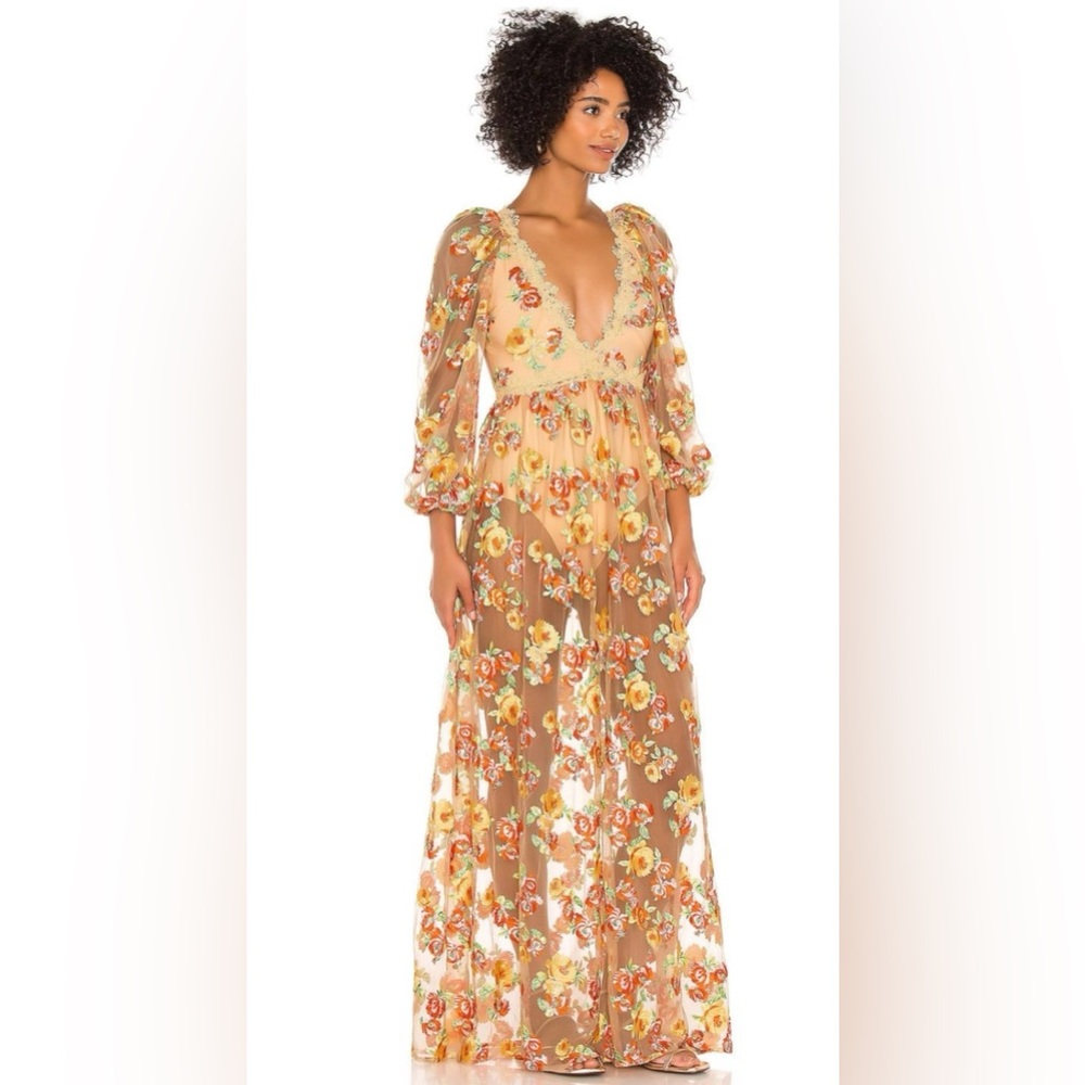 For Love and Lemons - “Golden” Maxi - XS